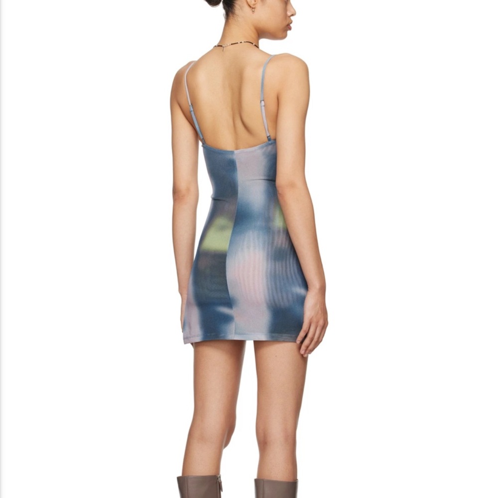 Miaou Blue and Pink Backless Dress